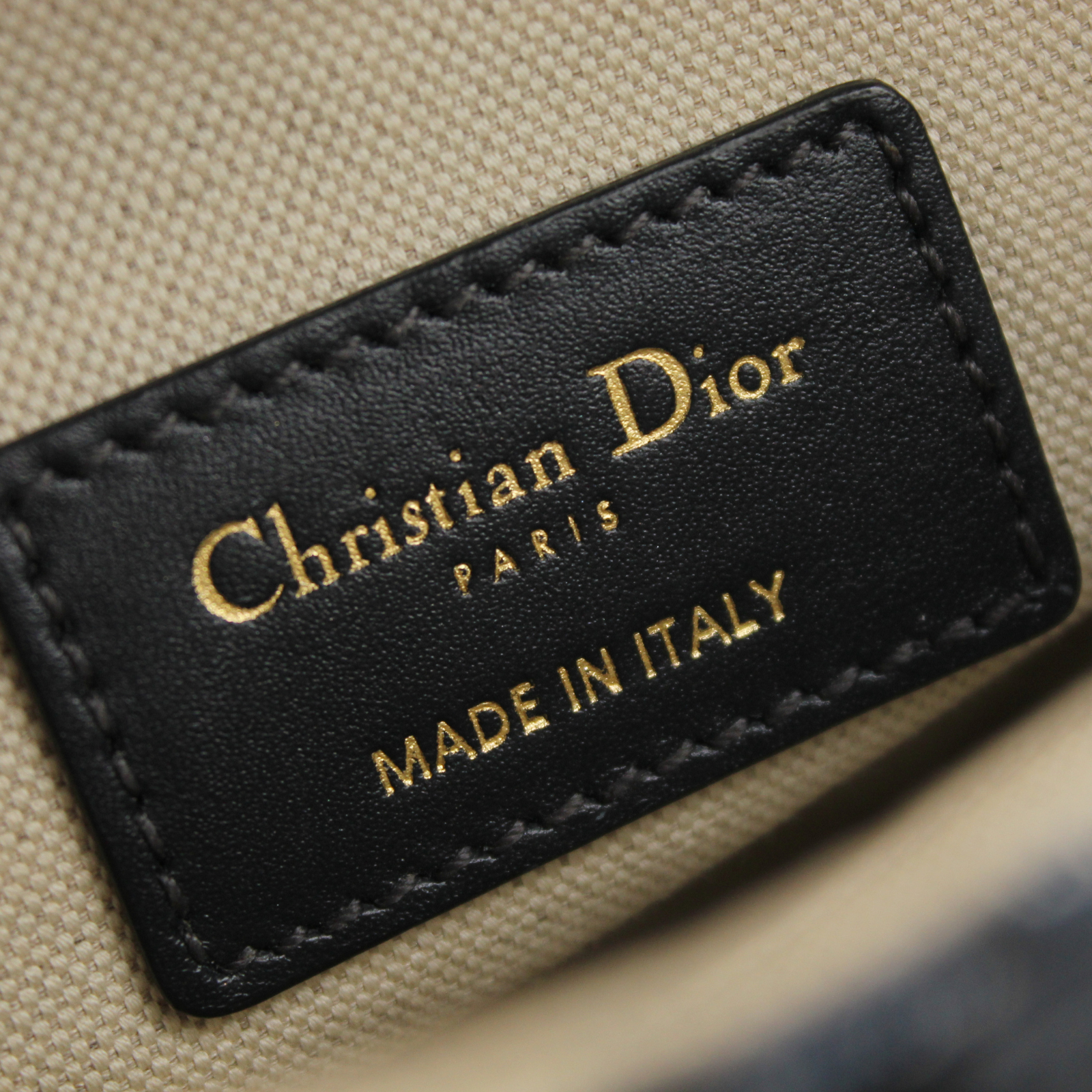 Saddle Bag Mini Oblique Canvas Navy Handbag