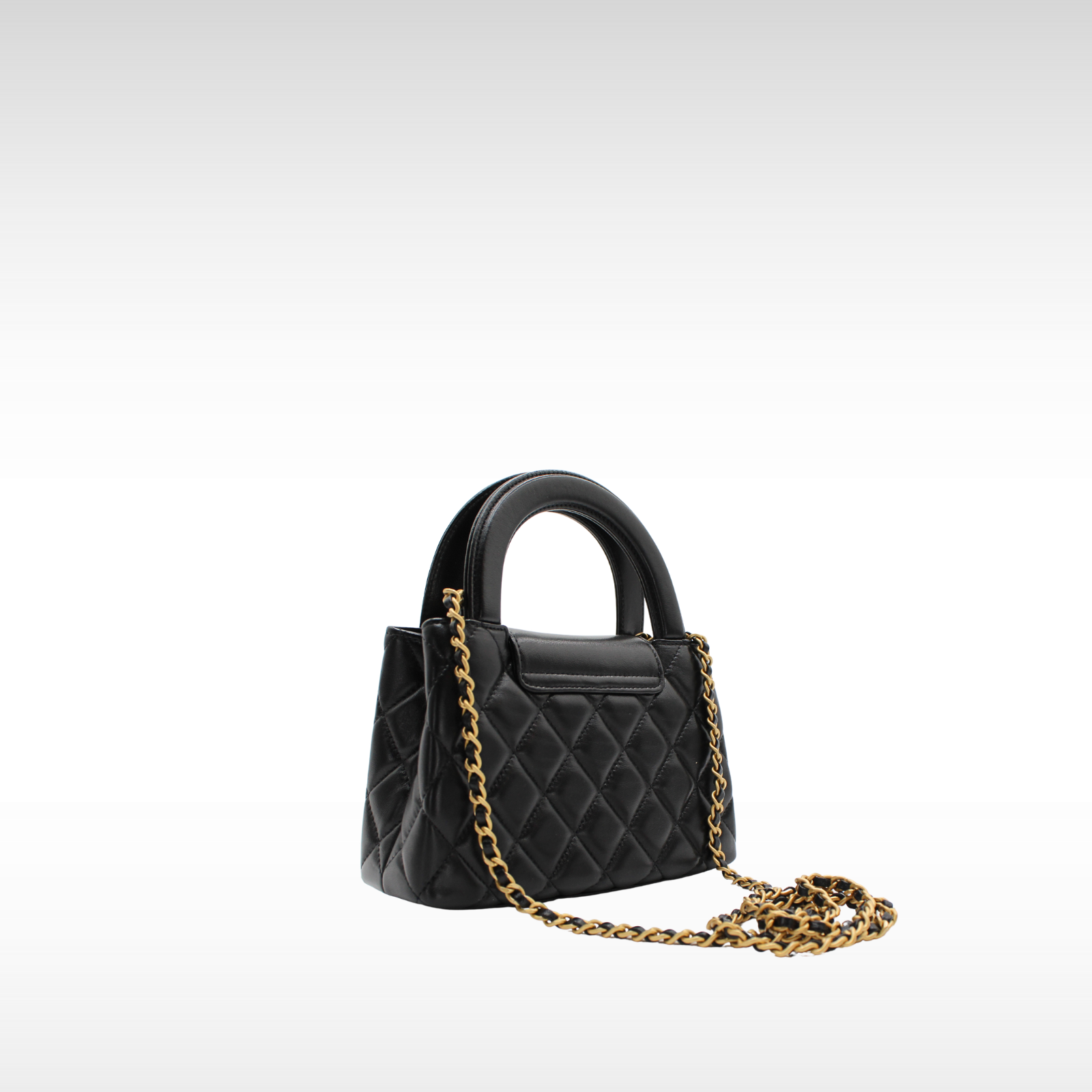 Shopping Bag Mini Lamb Black Handbag
