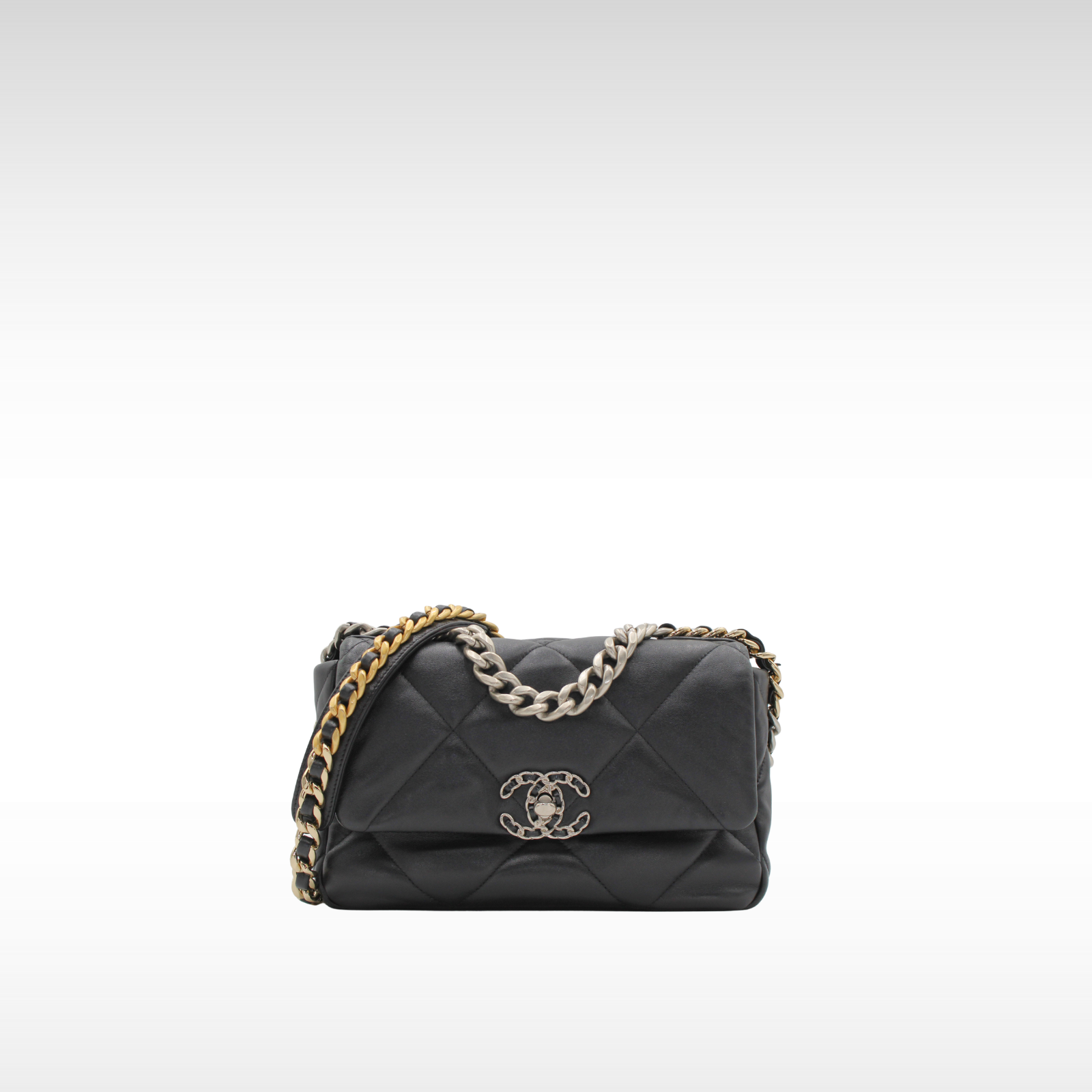 Chanel 19 Lamb Black Shoulder Bag