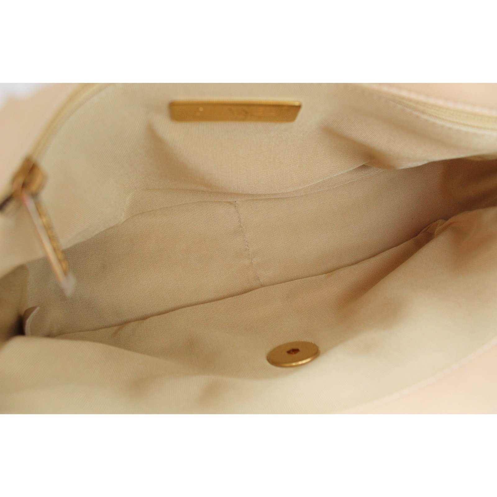 Chanel 19 Lamb Beige Shoulder Bag