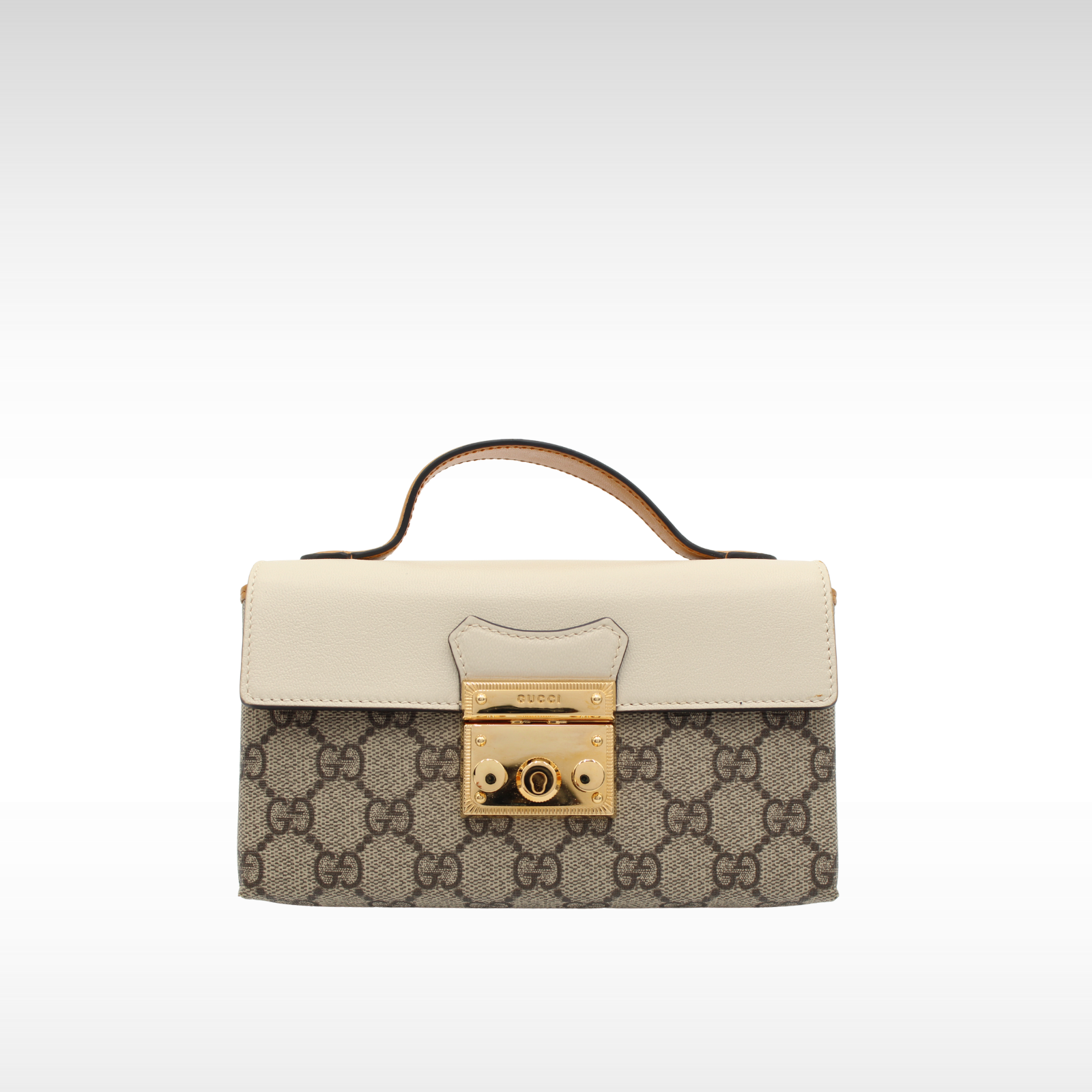 Padlock Mini GG-Supreme Coated Canvas Shoulder Bag