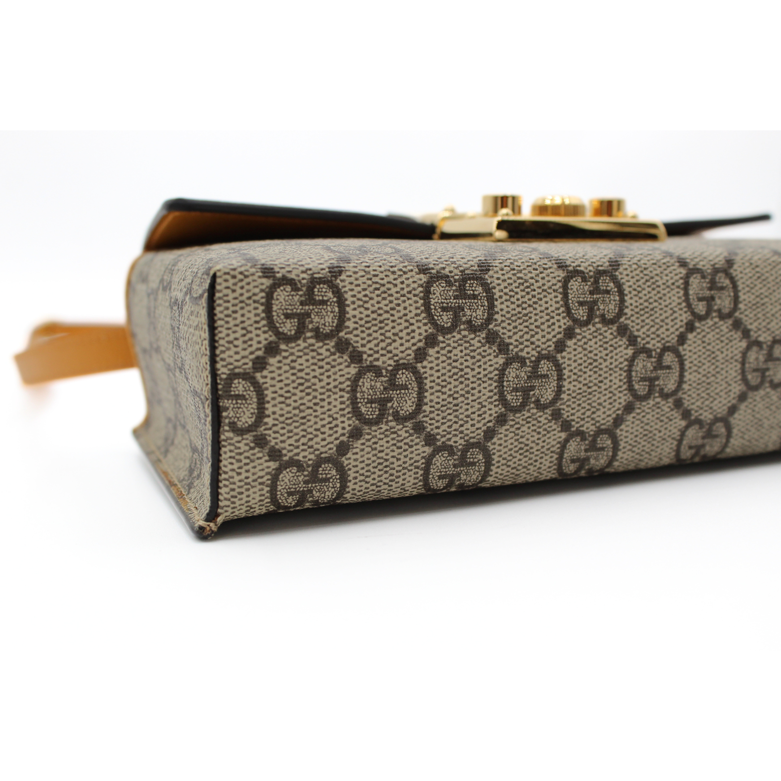 Padlock Mini GG-Supreme Coated Canvas Shoulder Bag