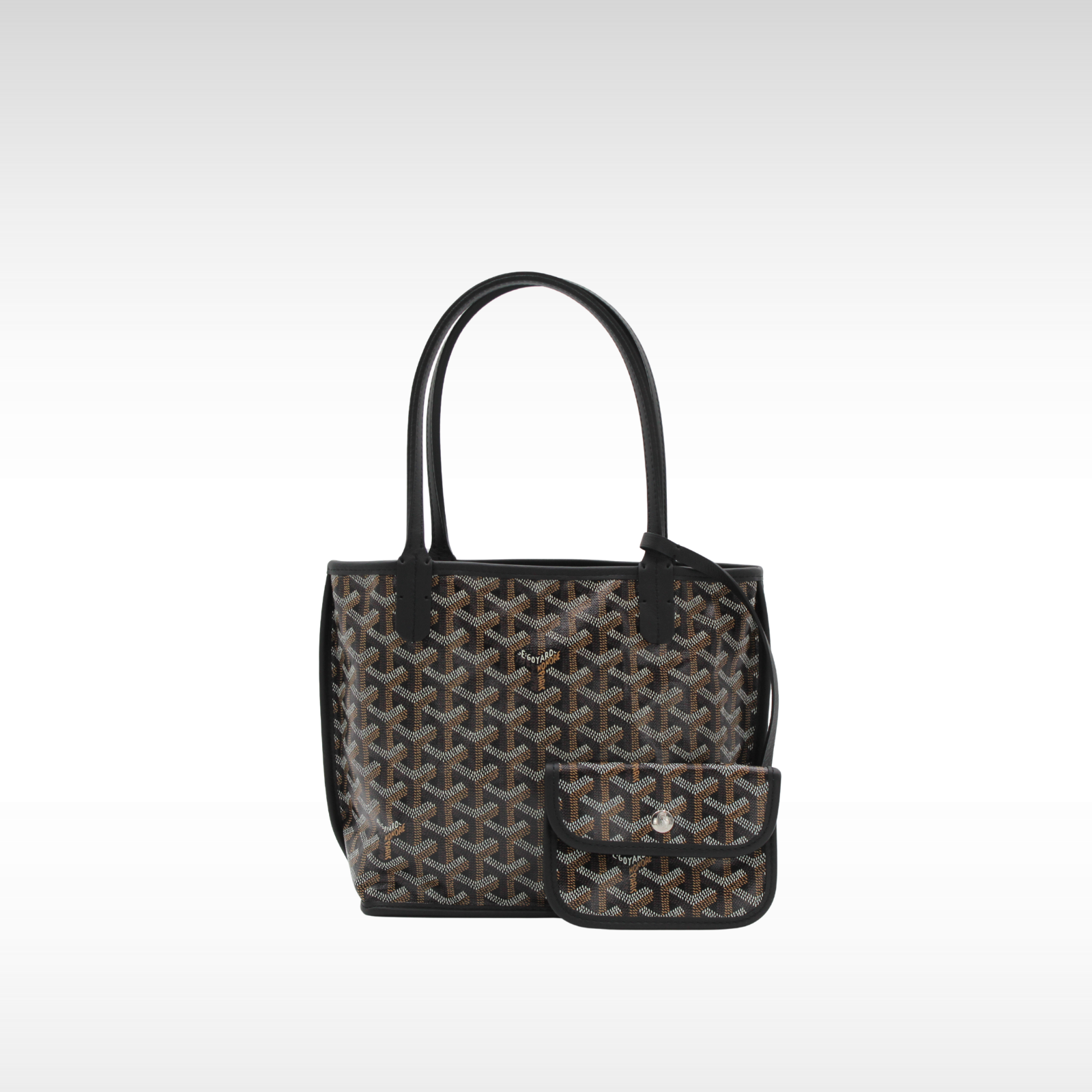 Anjou Mini Coeur Goyard Coated Canvas Tote Bag