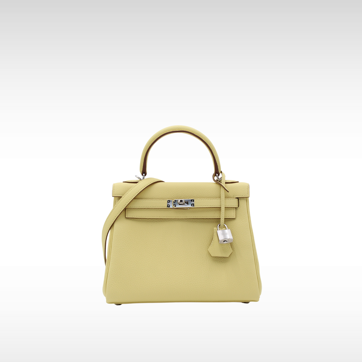 Kelly 25 Togo Jaune Poussin