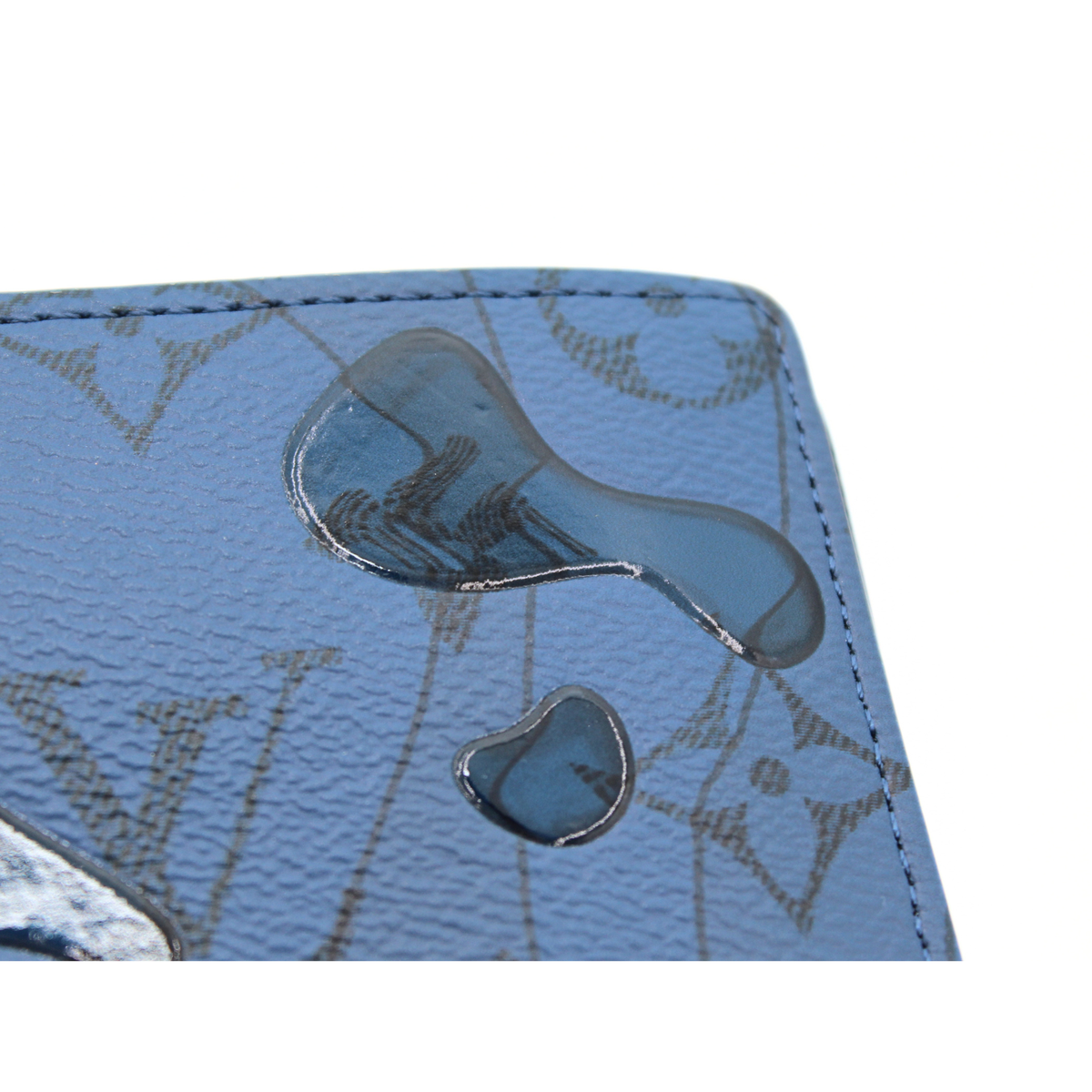 Slender Monogram Aqua Garden Wallet
