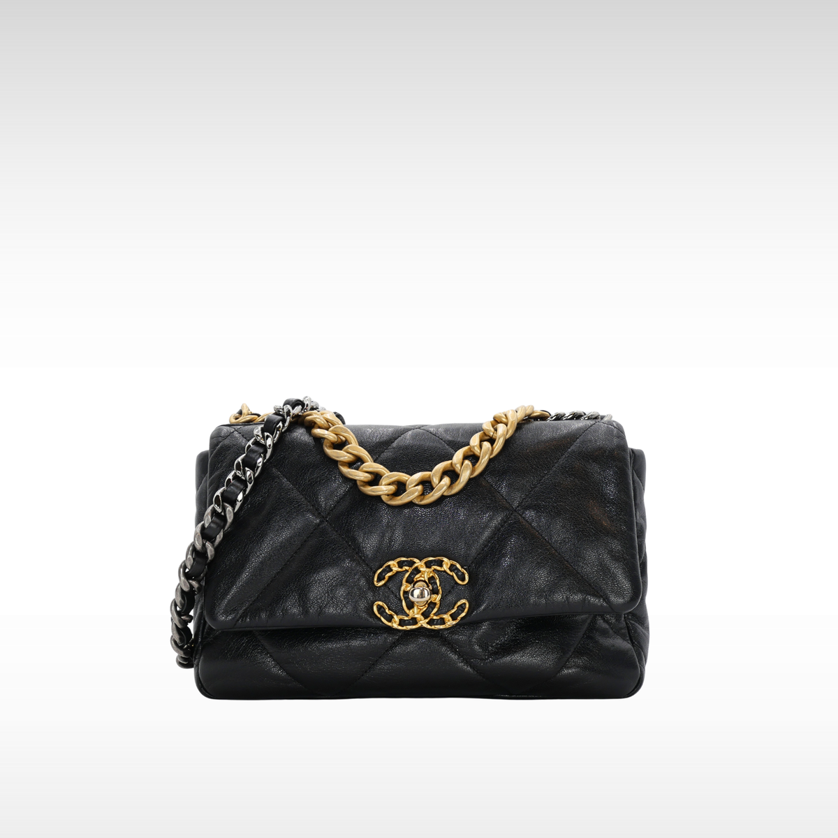 Chanel 19 Goat Black Shoulder Bag