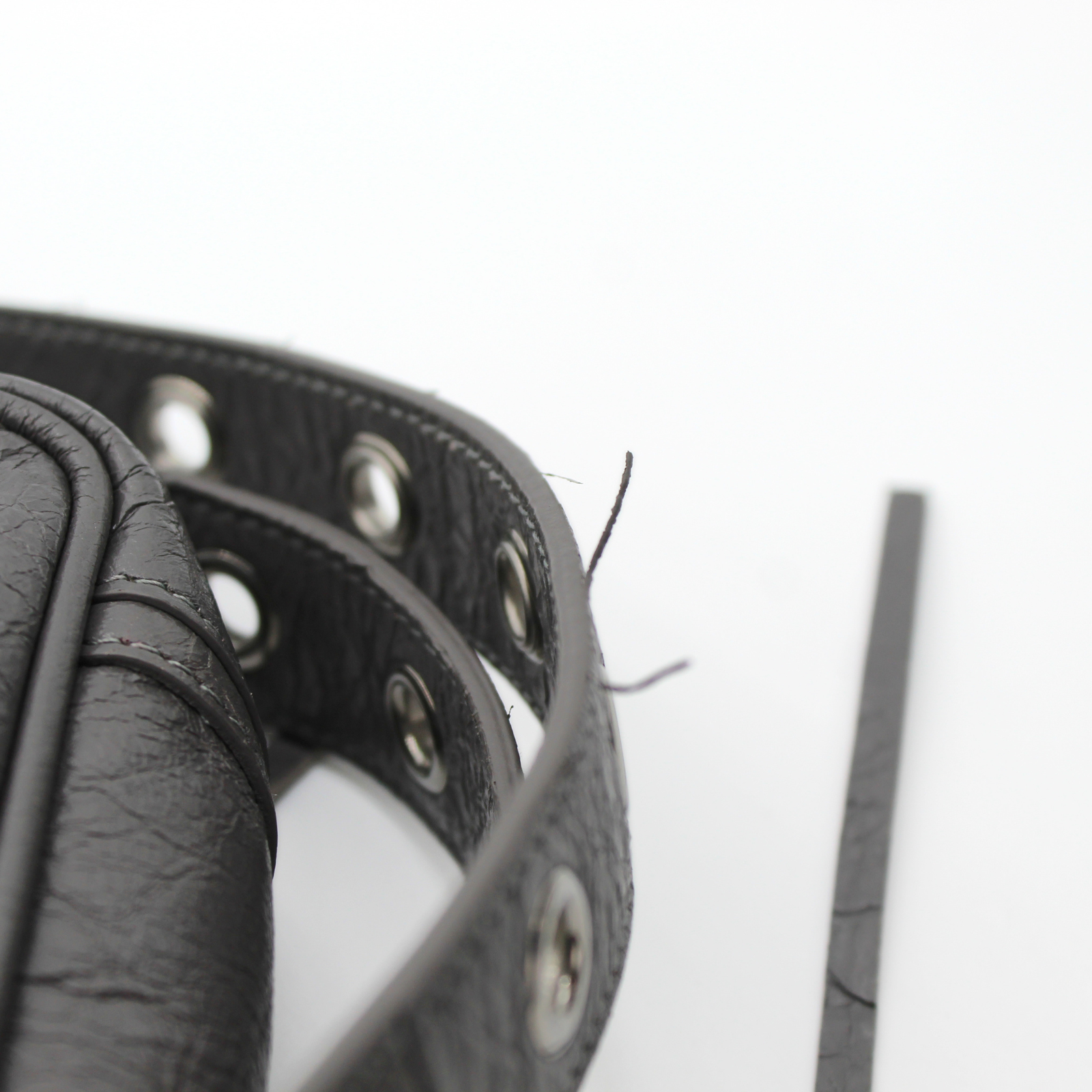 Le Cagole Lamb Gray Crossbody Bag