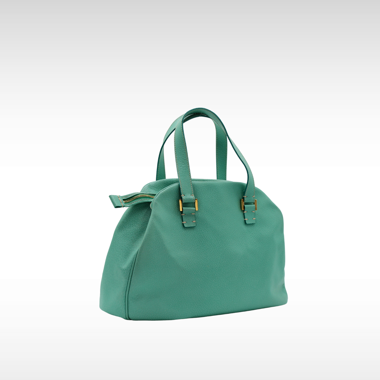 Calf Blue Handbag