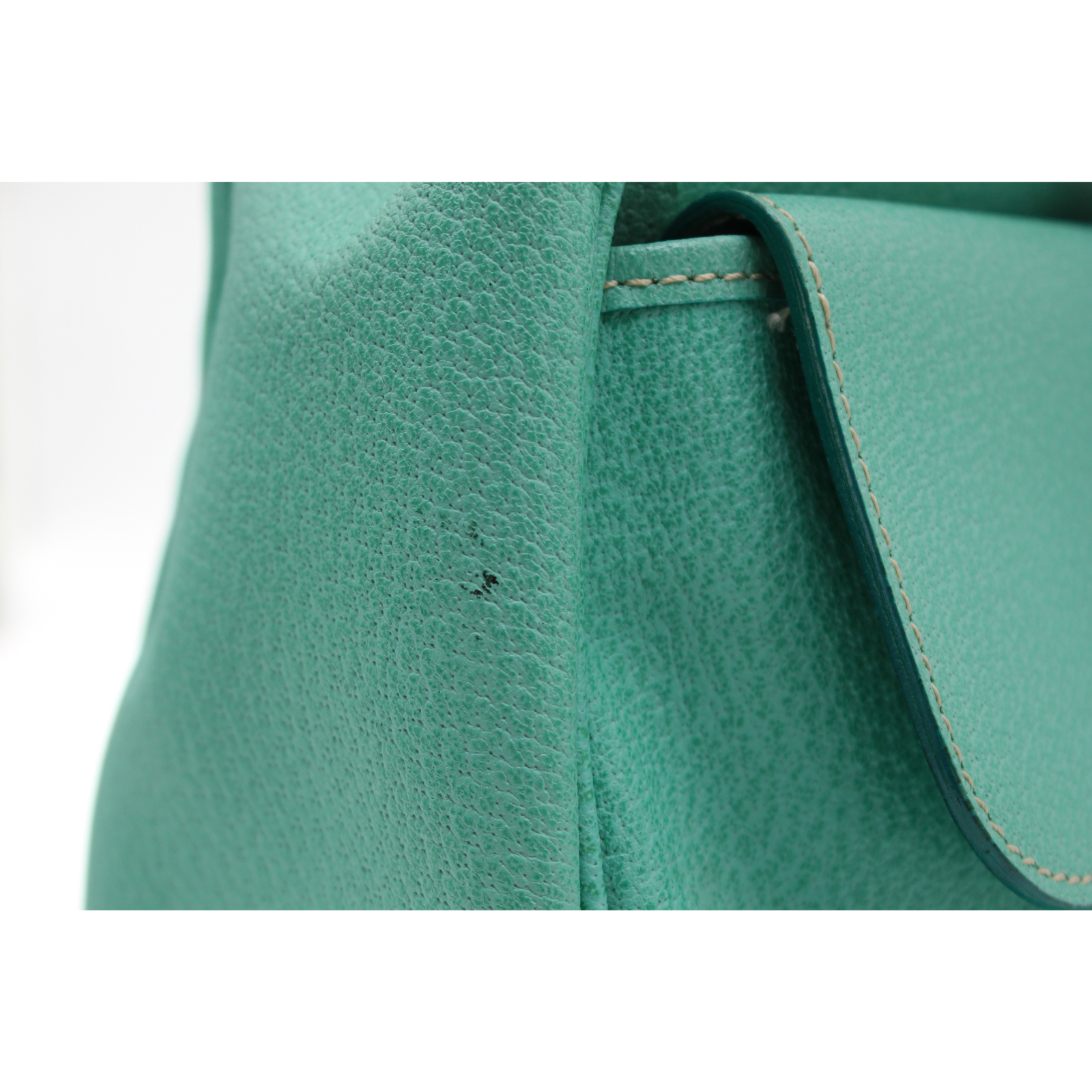 Calf Blue Handbag