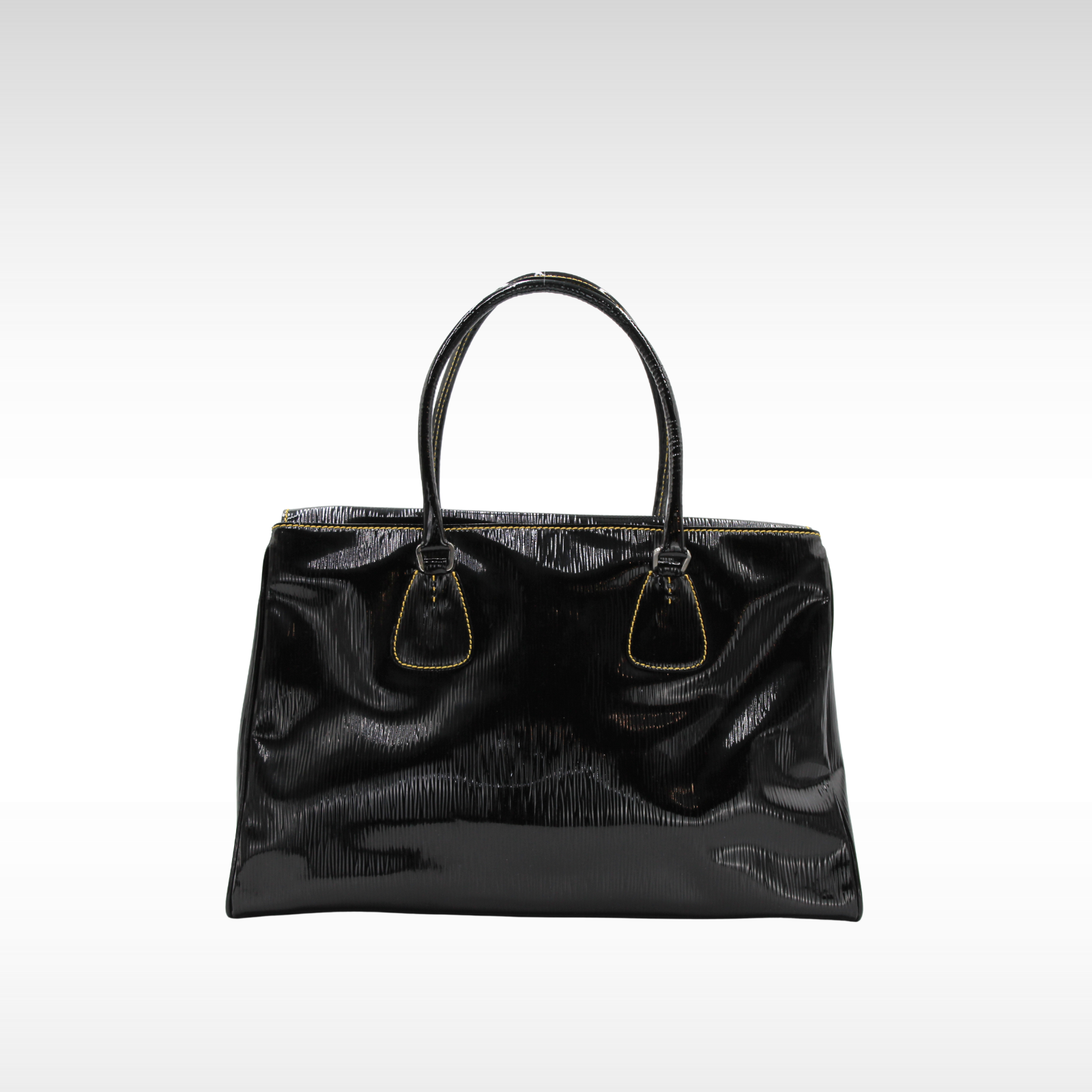 Enamel Black Shoulder Bag