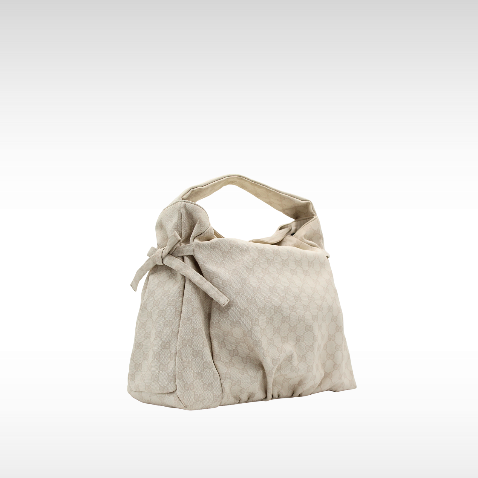 Hysteria Crest Canvas White Shoulder Bag