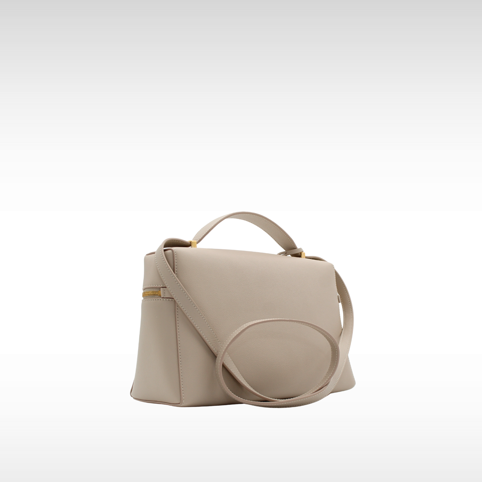 Extra Bag L27 Calf Gray Shoulder Bag