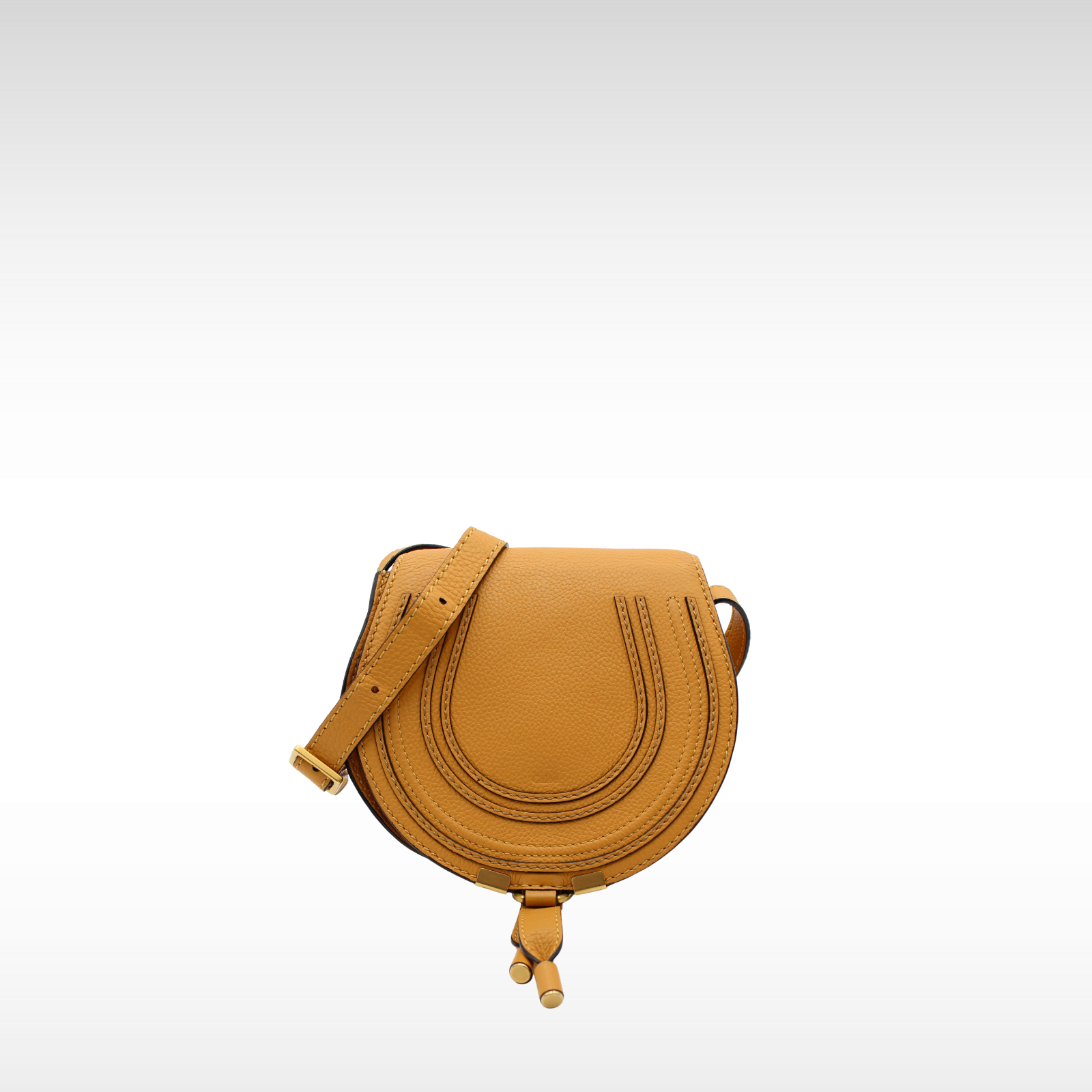 Marcie Mini Calf Yellow Crossbody Bag