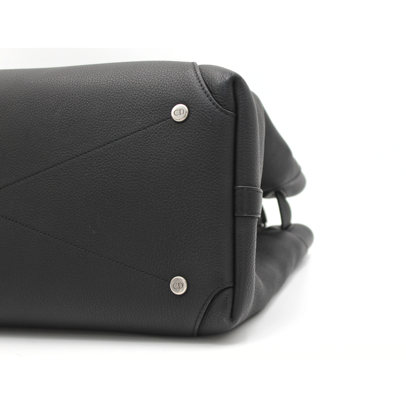 Normandie Medium Calf Black Tote Bag