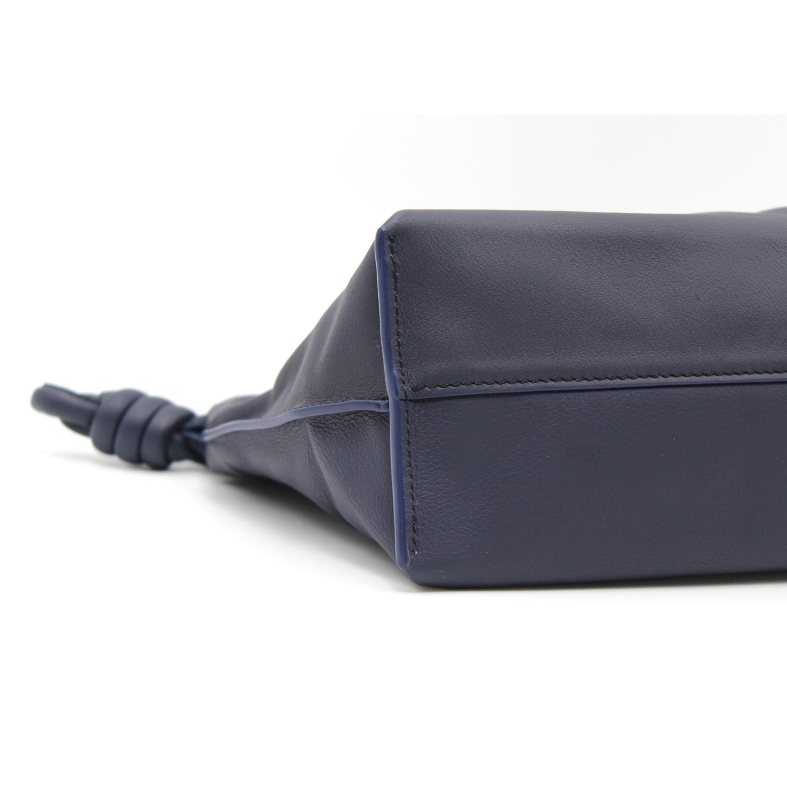 Flamenco Clutch Medium Calf Navy Shoulder Bag
