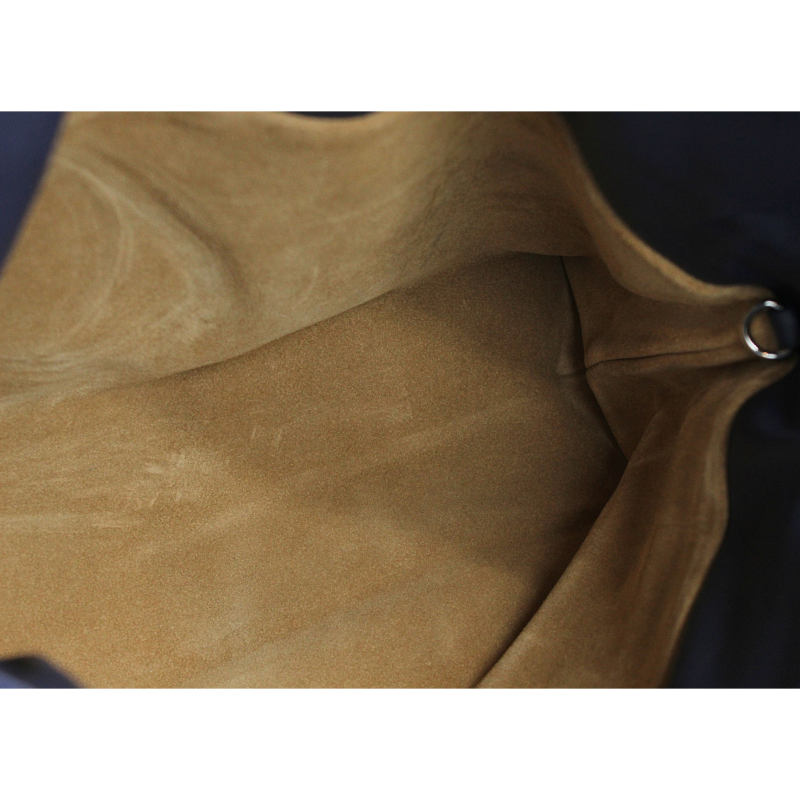 Flamenco Clutch Medium Calf Navy Shoulder Bag