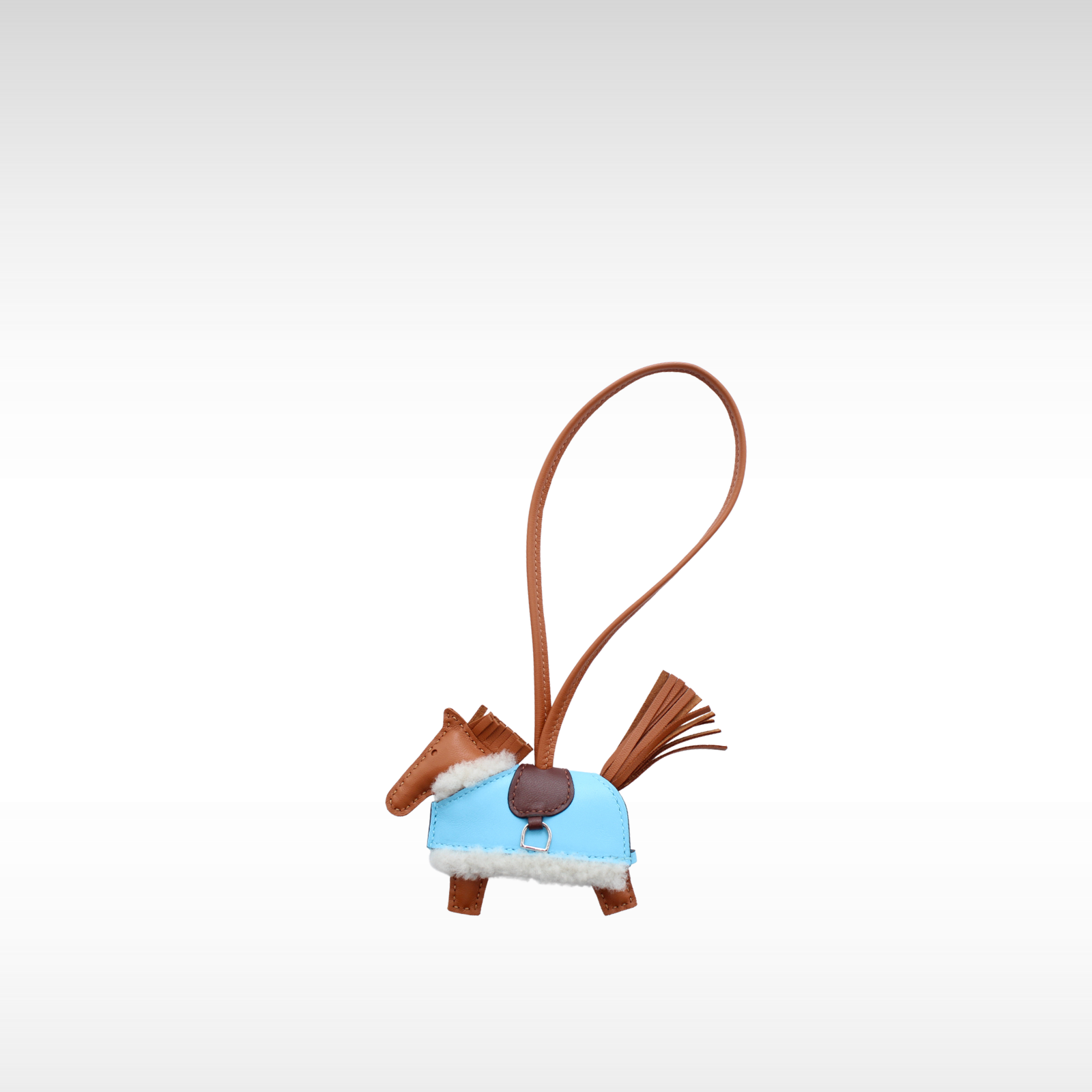 Rodeo Robeo Plush PM Agneau Gold Bag Charm