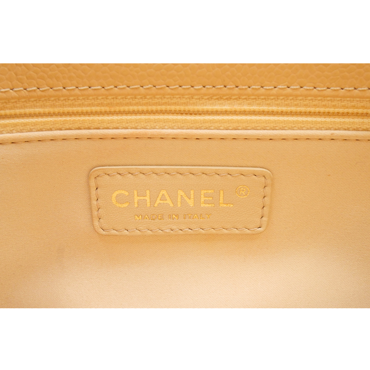 Grand Shopping Tote Caviar Beige Shoulder Bag