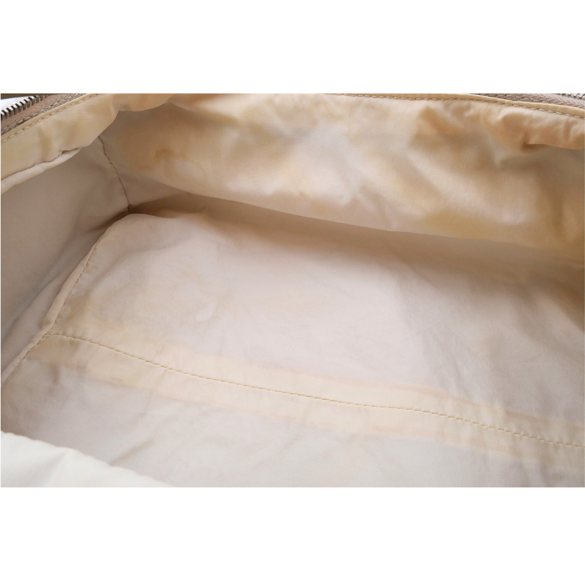 New Travel Medium Nylon Beige Vanity Bag