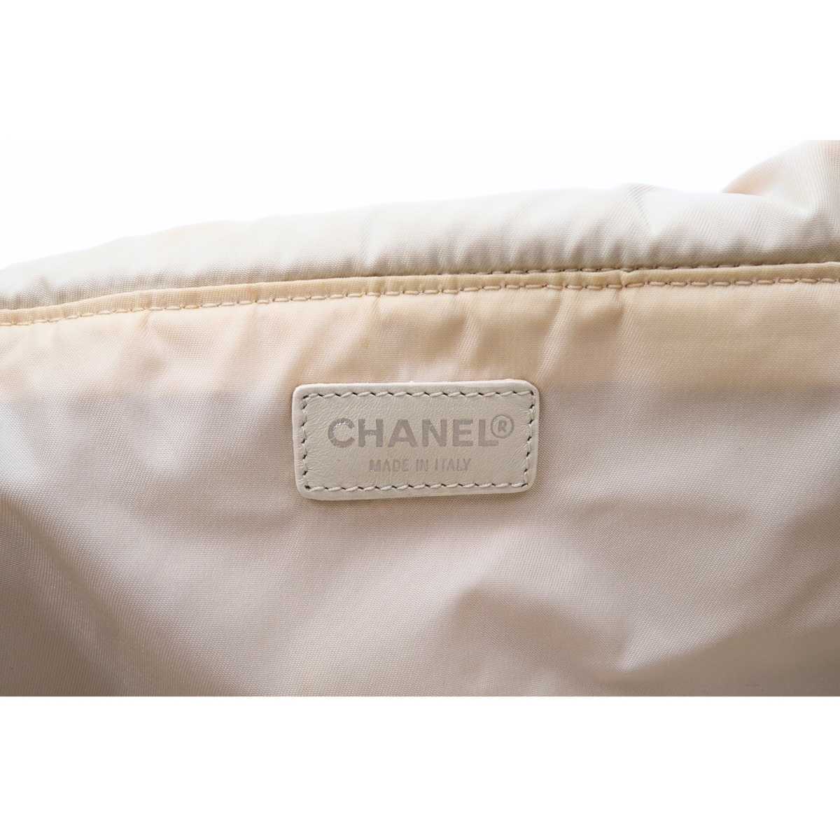 New Travel Medium Nylon Beige Vanity Bag