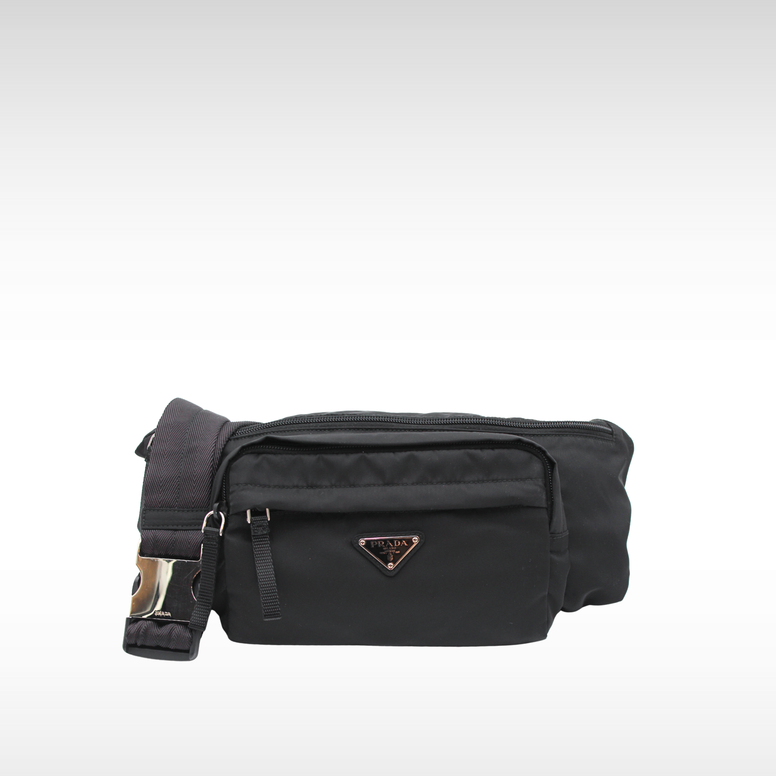 バッグ PRADA MARSUPIO TESSUTO 2WAY BODY BAG Marsupio Nylon Black Belt Bag