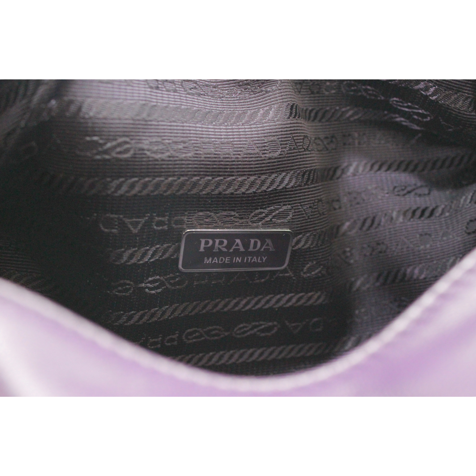 Triangle Calf Purple Handbag