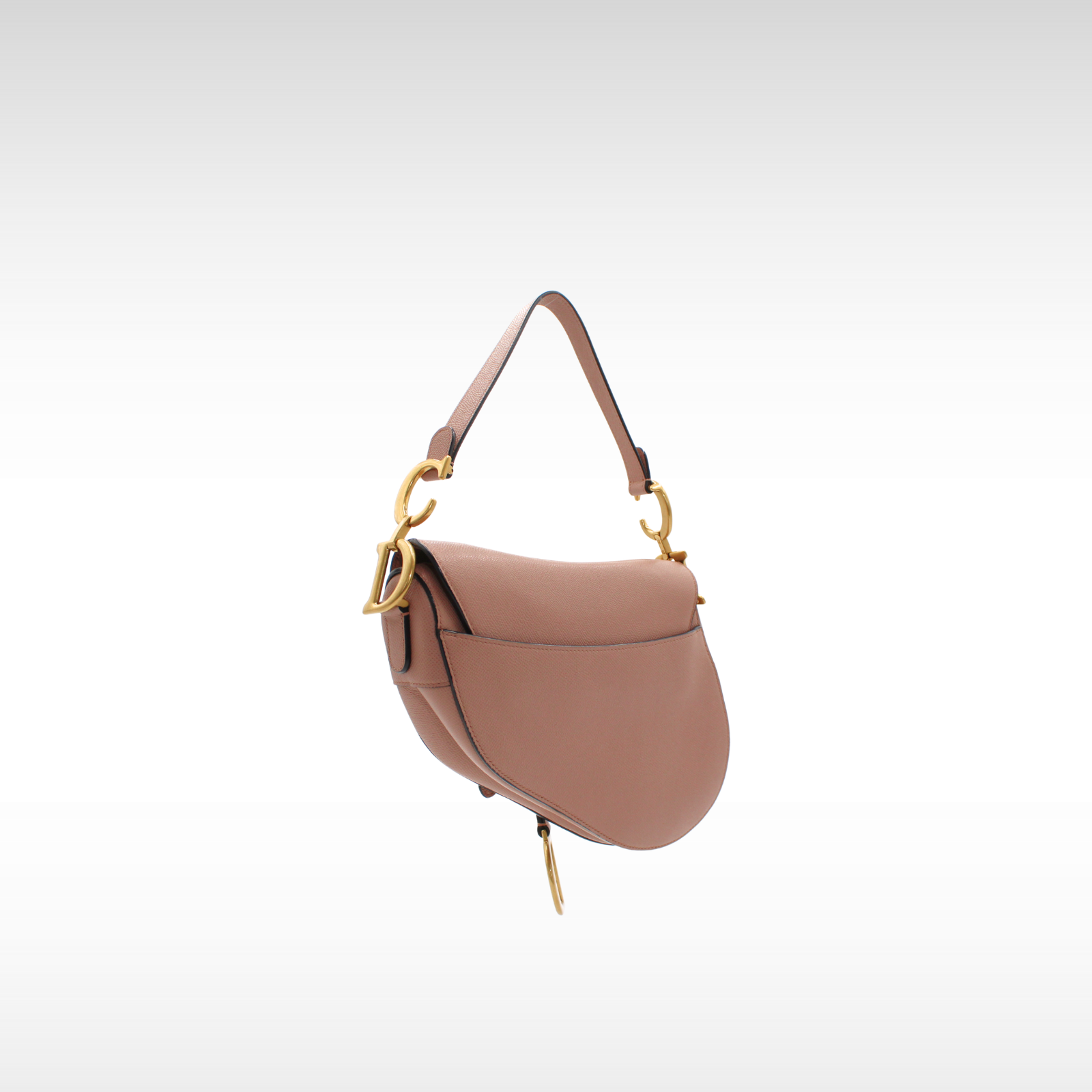 Saddle Calf Pink Shoulder Bag