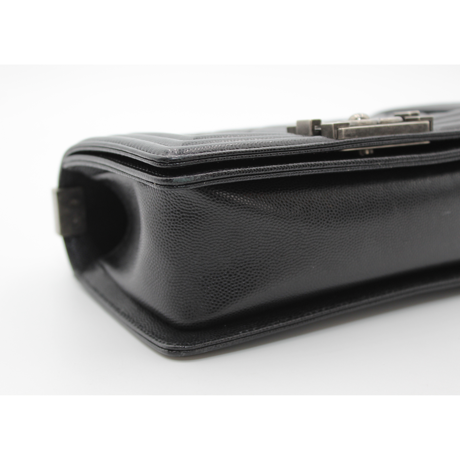 Boy Chanel Caviar Black Shoulder Bag