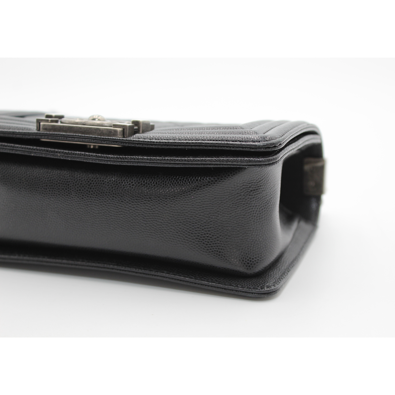 Boy Chanel Caviar Black Shoulder Bag