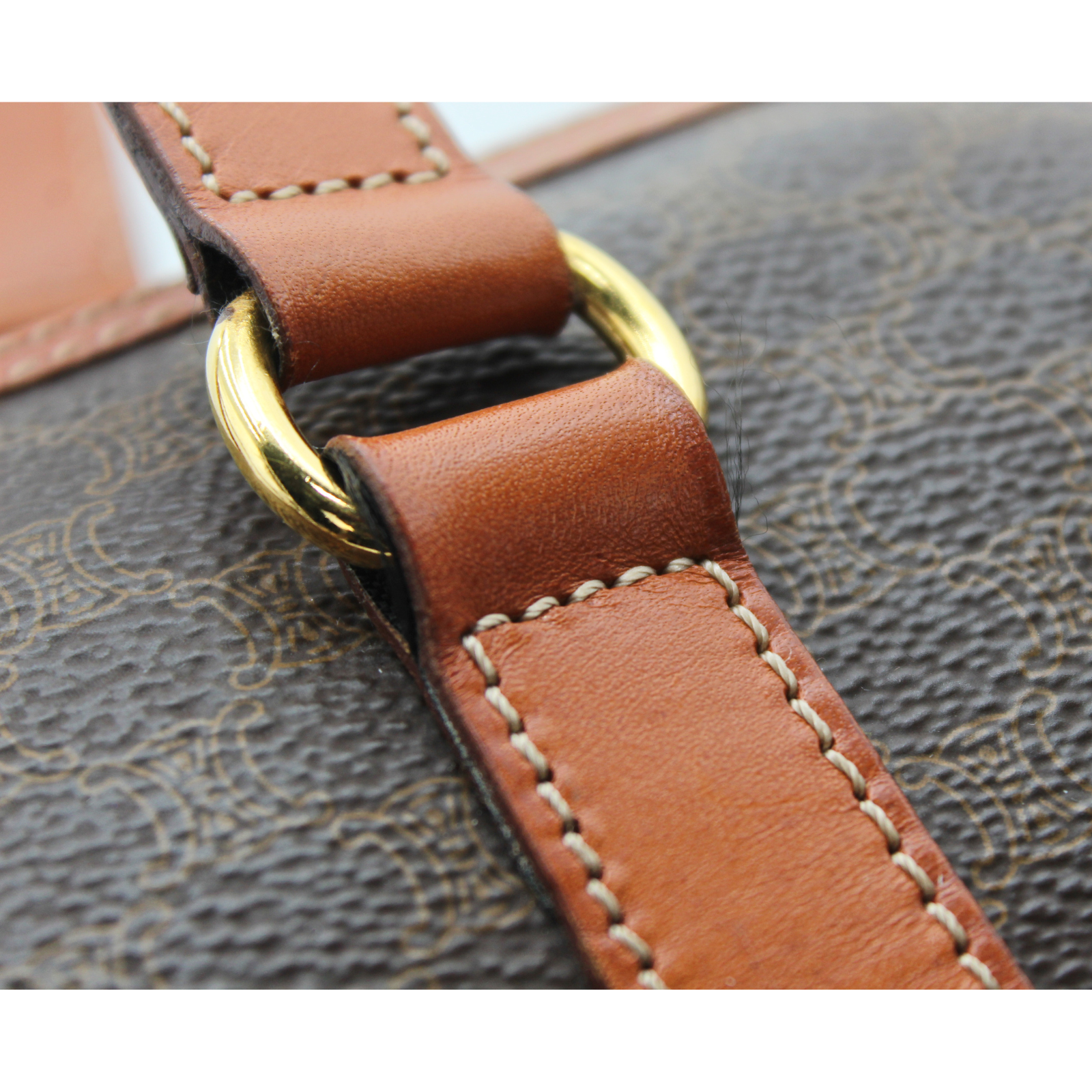 Macadam Coated Canvas Handbag