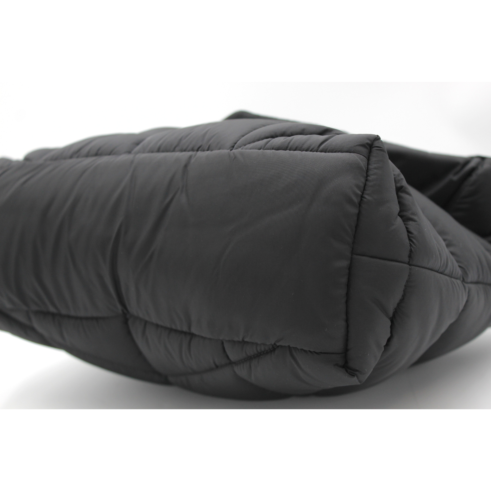 Puffer Nylon Black Shoulder Bag