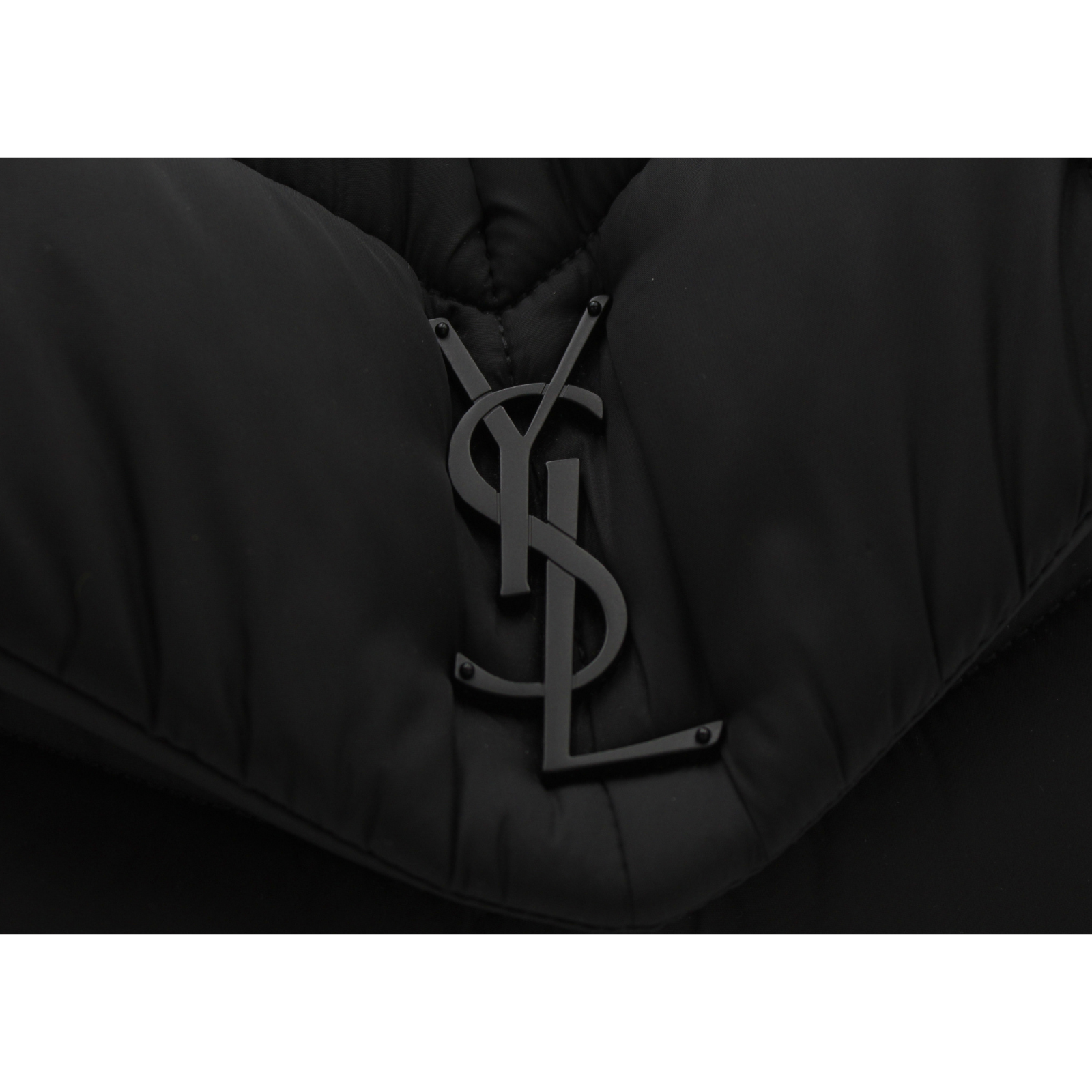 Puffer Nylon Black Shoulder Bag