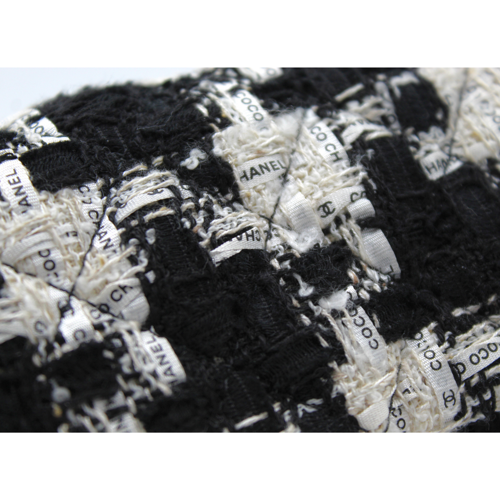 Classic Mini Tweed Black + White Crossbody Bag