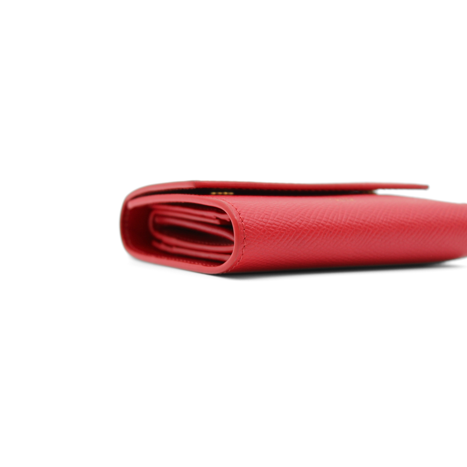Trifold Calf Red Wallet