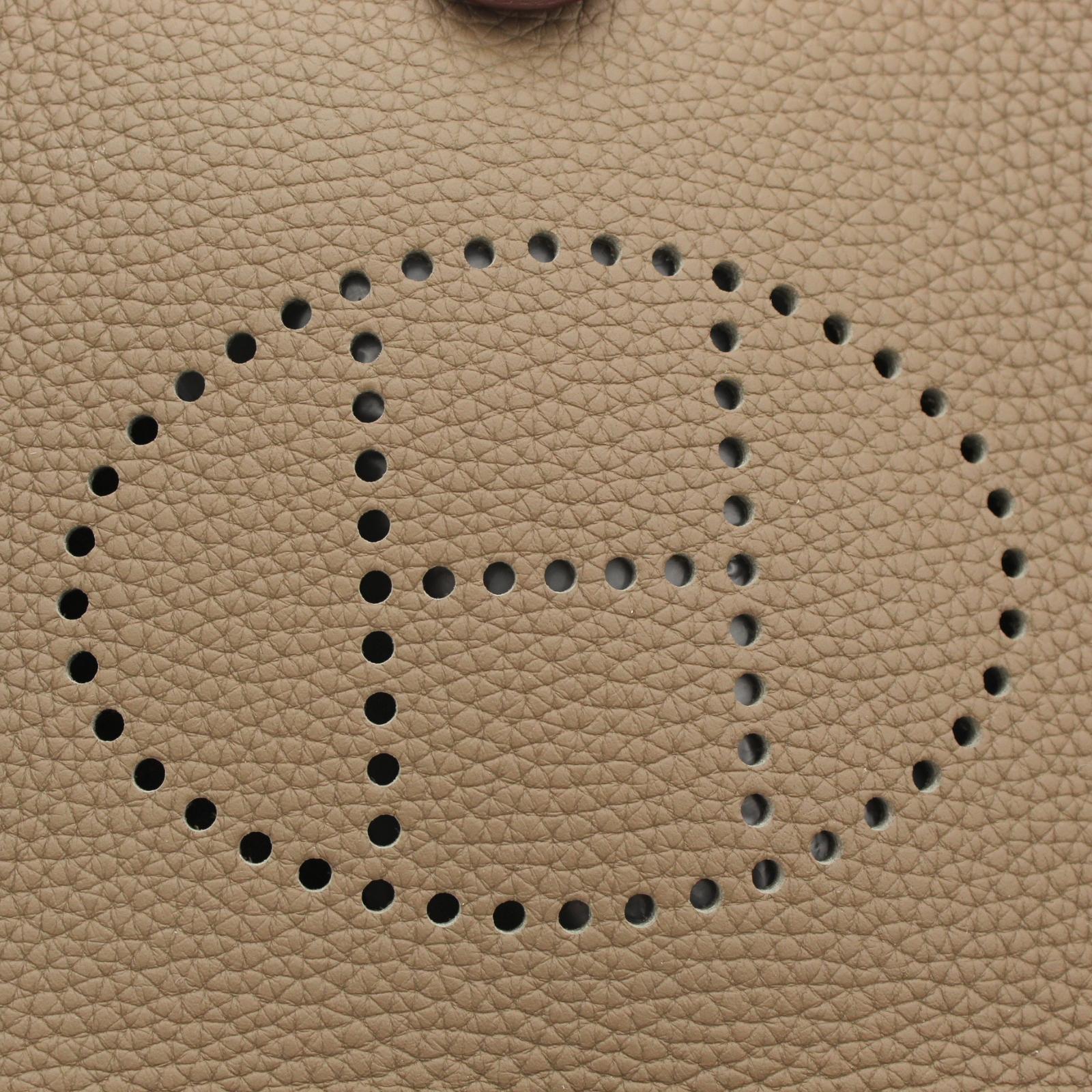 Evelyne Amazone 16 Taurillon Clemence Etoupe Crossbody Bag