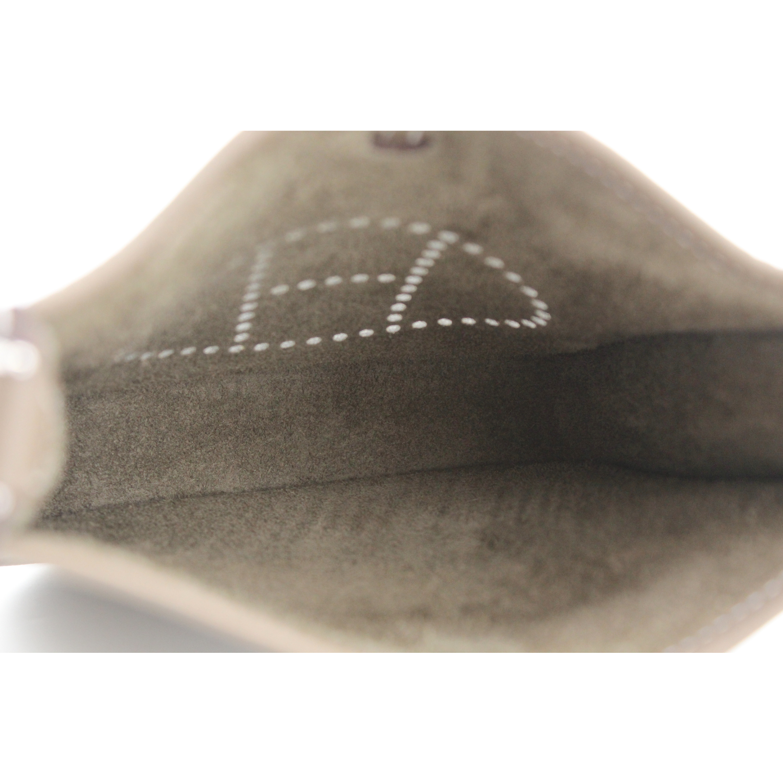 Evelyne Amazone 16 Taurillon Clemence Etoupe Crossbody Bag