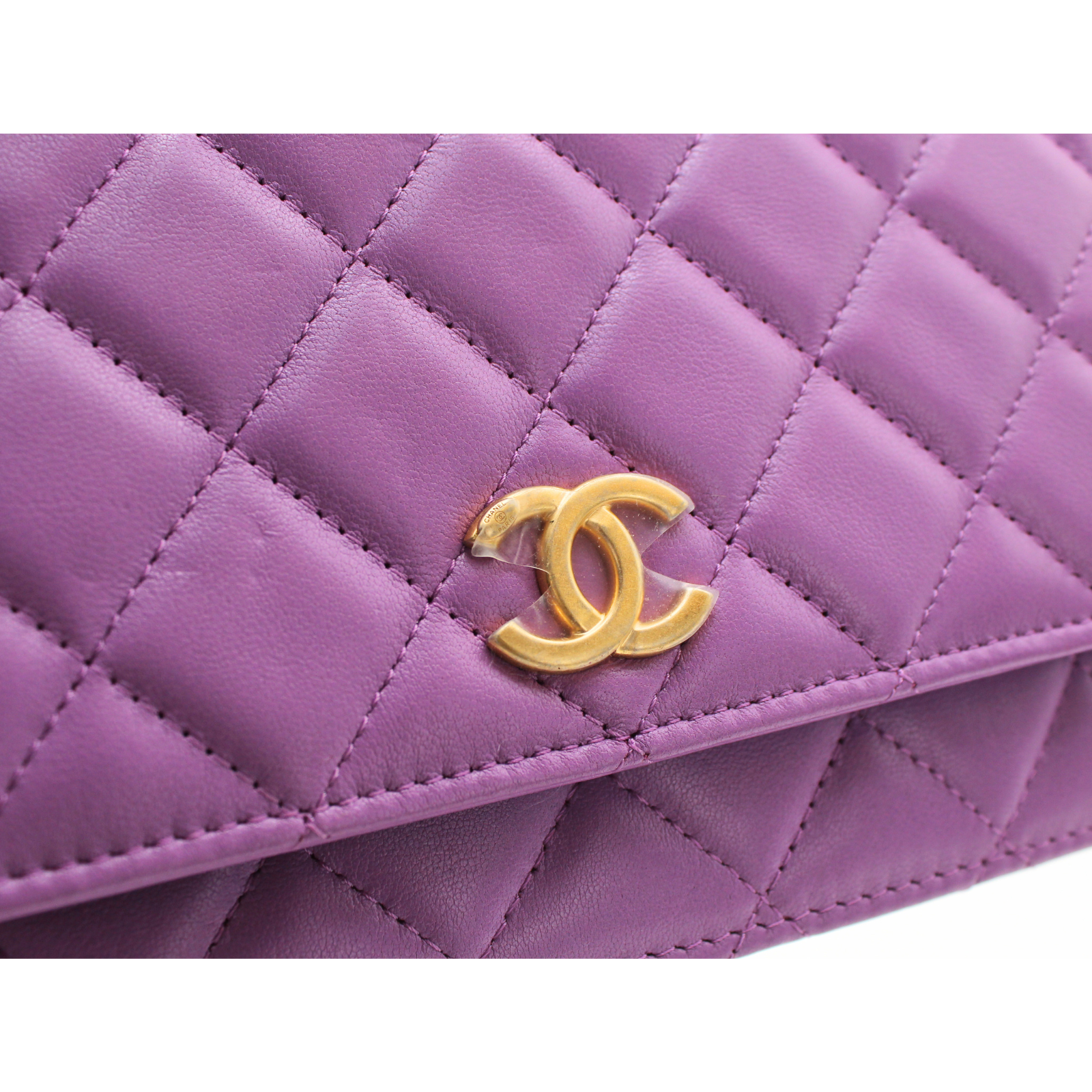 Pick Me Up Lamb Purple Wallet on Chain