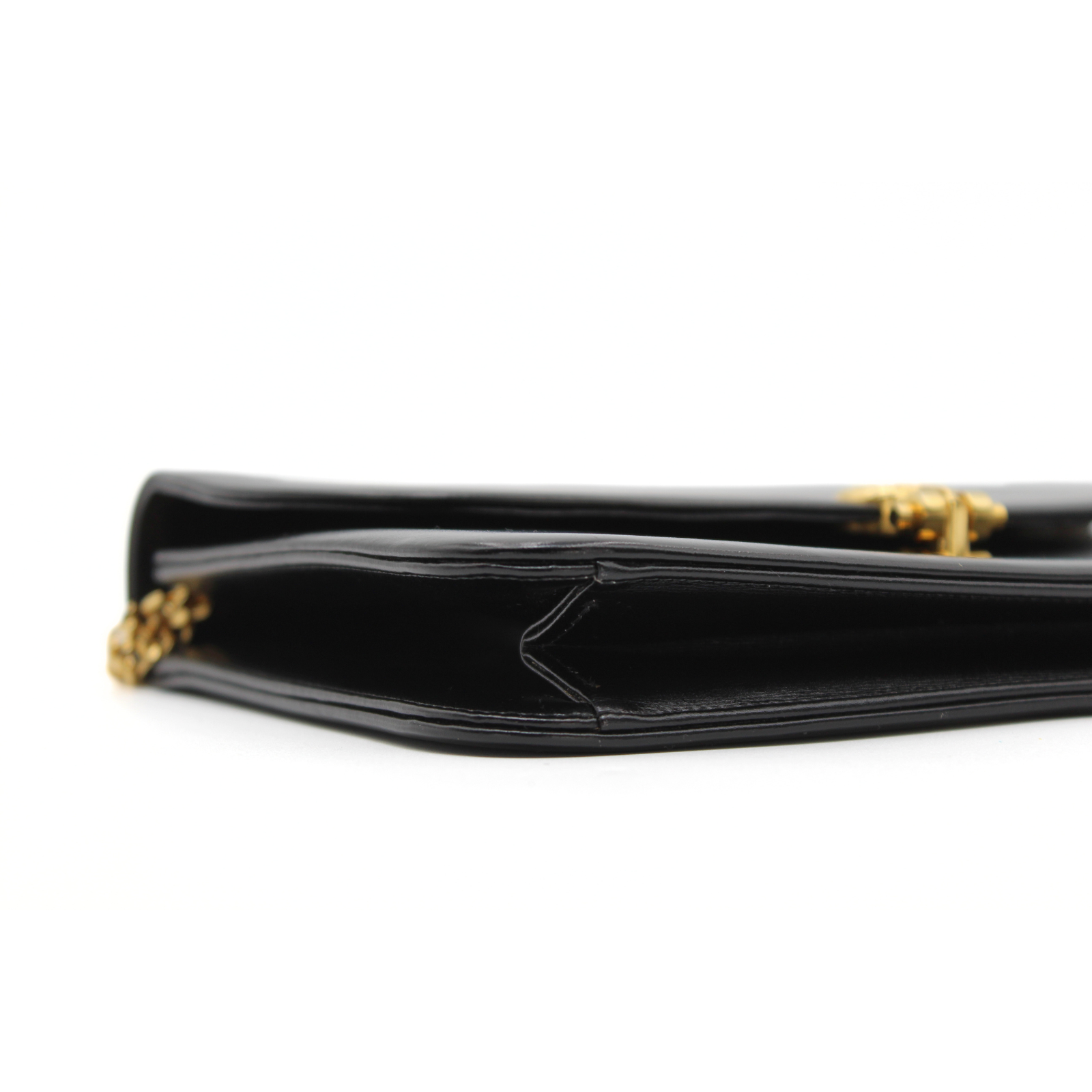 Calf Black Shoulder Bag