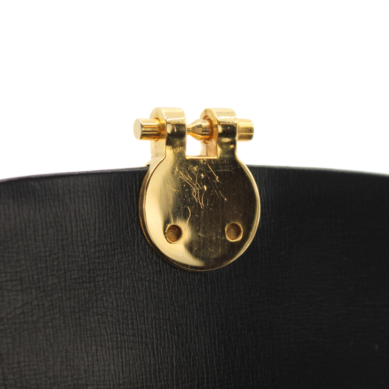 Calf Black Shoulder Bag