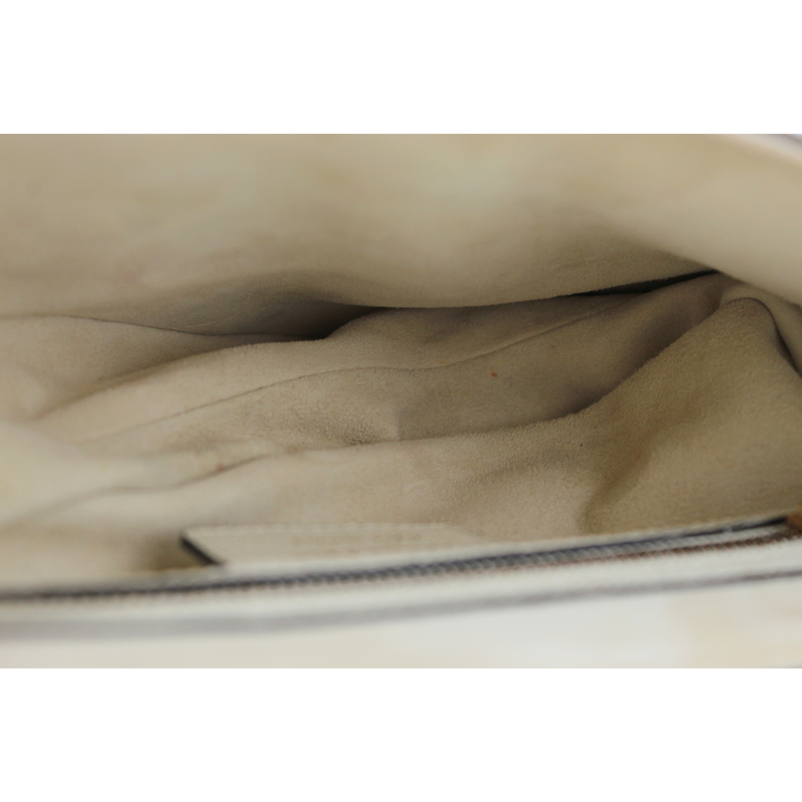 Saddle Bag Calf White Handbag