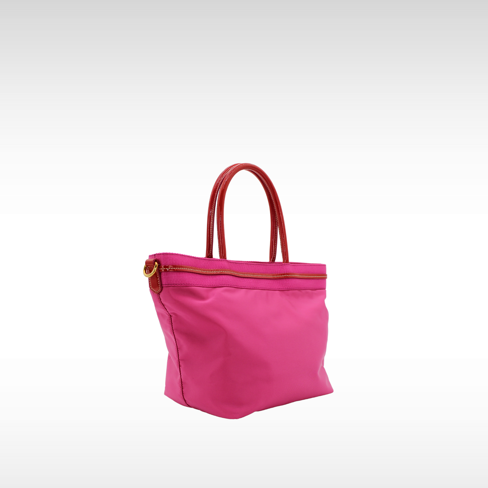 Nylon Pink Tote Bag