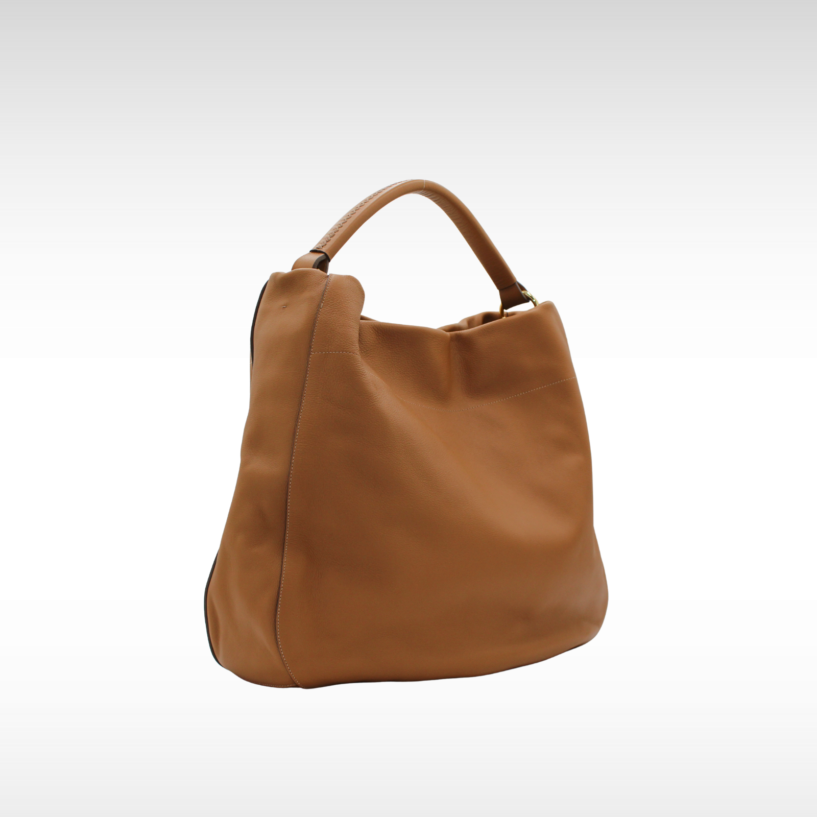 Calf Brown Shoulder Bag