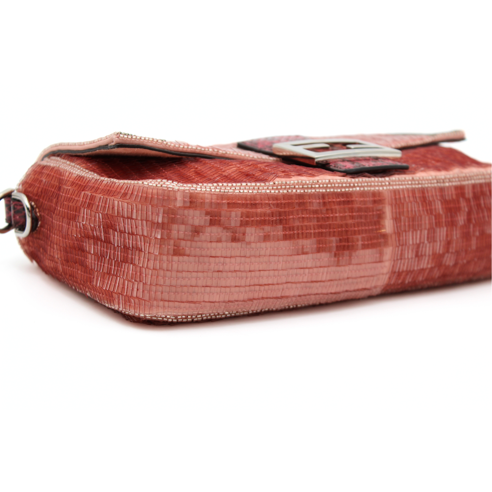Baguette Sequin Pink Handbag