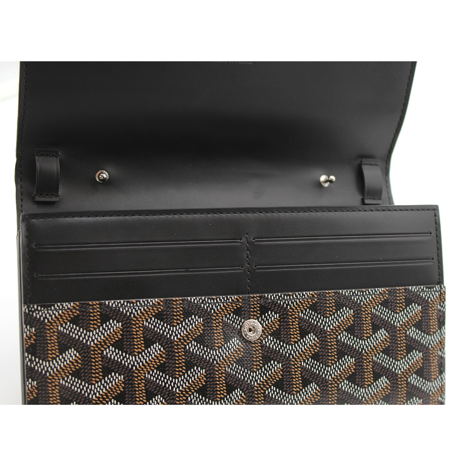 Varenne Continental Coated Canvas Wallet on Chain