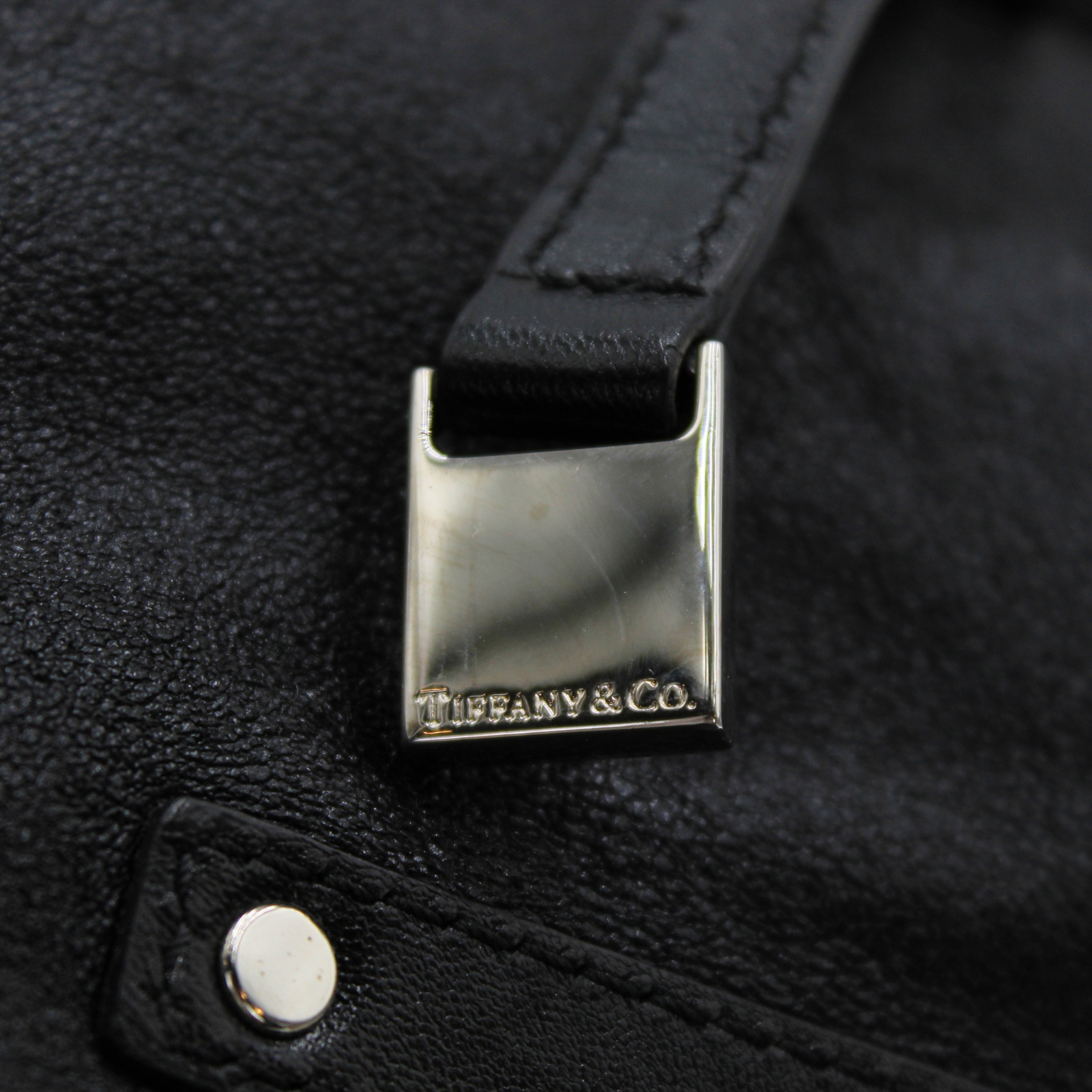 Calf Black Tote Bag