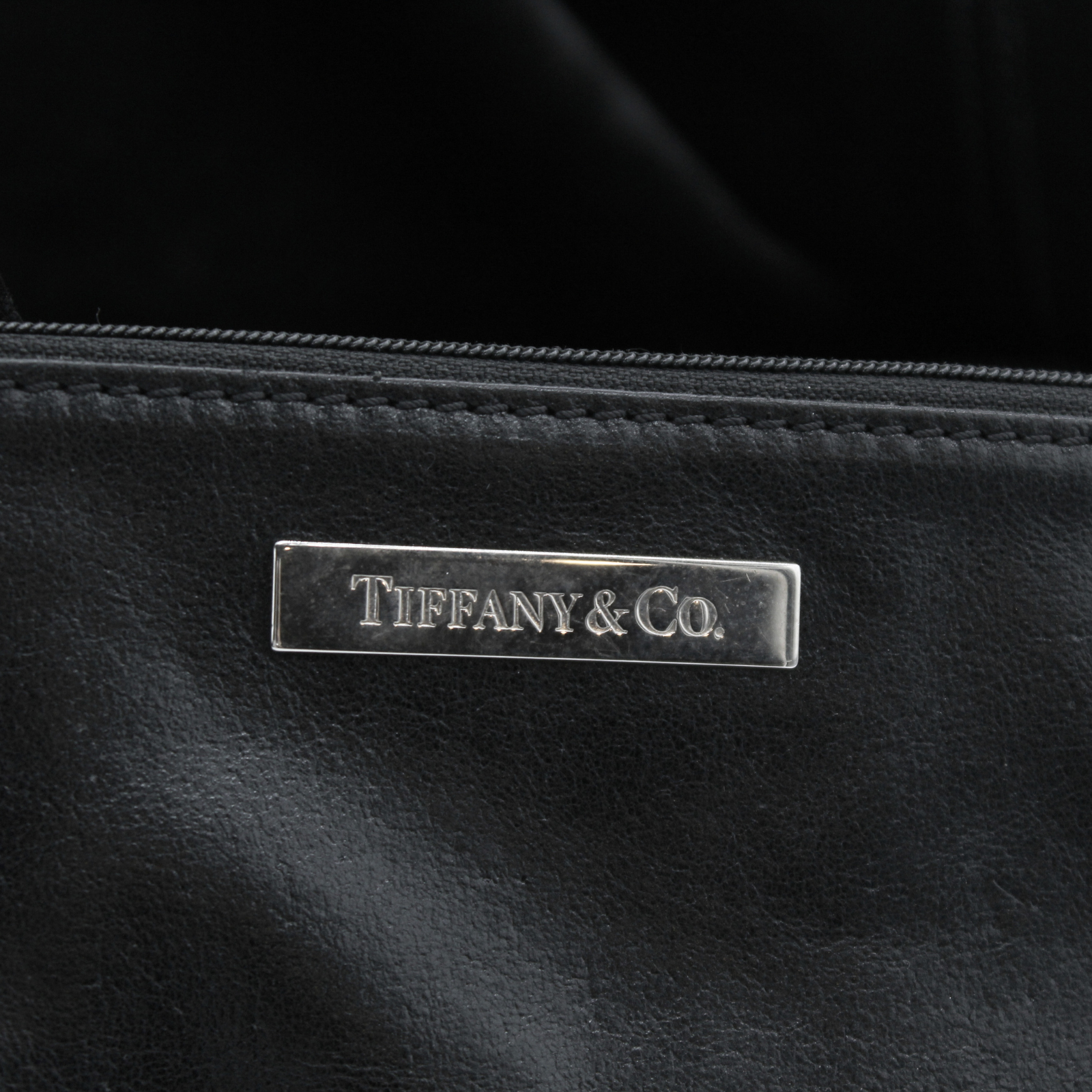 Calf Black Tote Bag