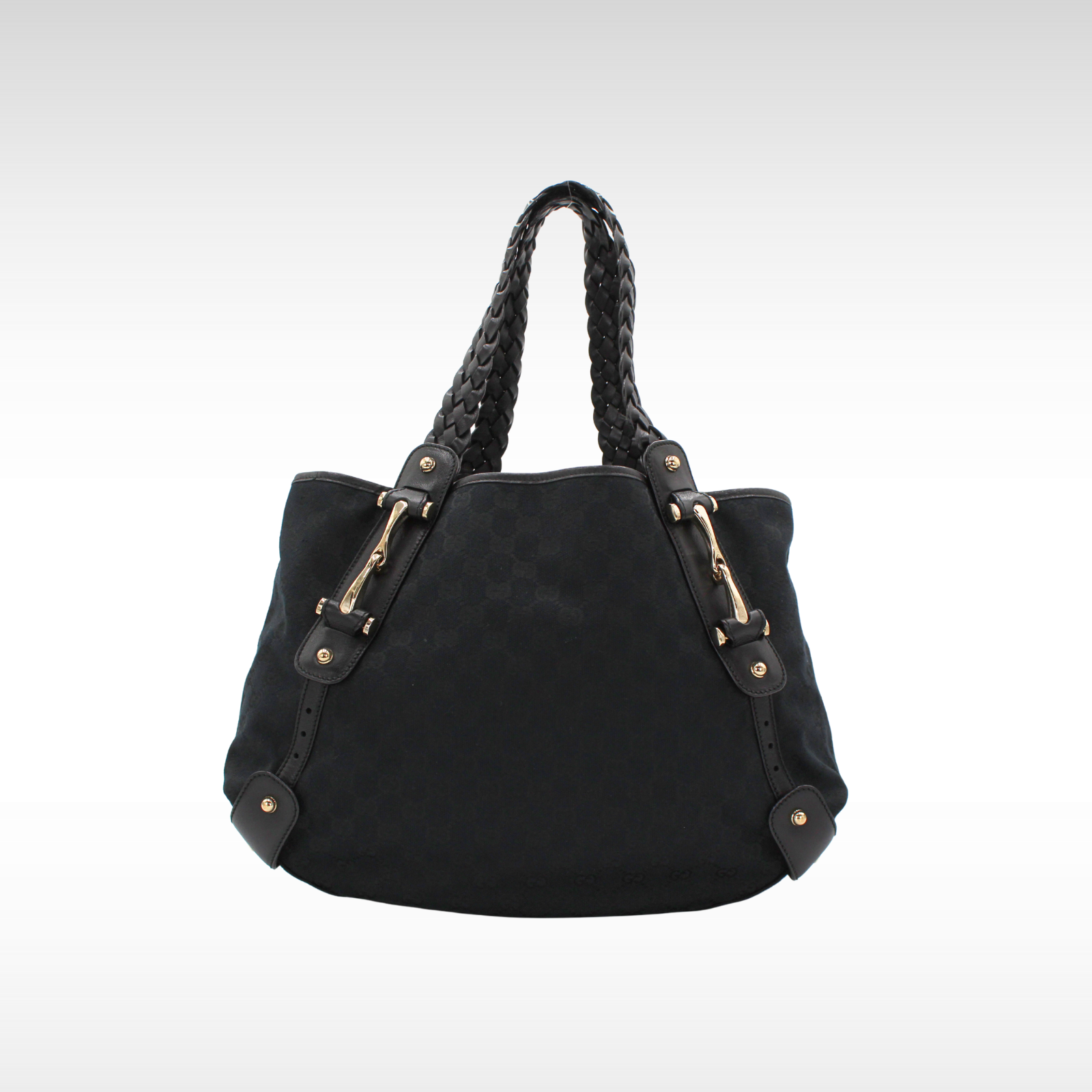Pelham GG-Canvas Canvas Black Tote Bag