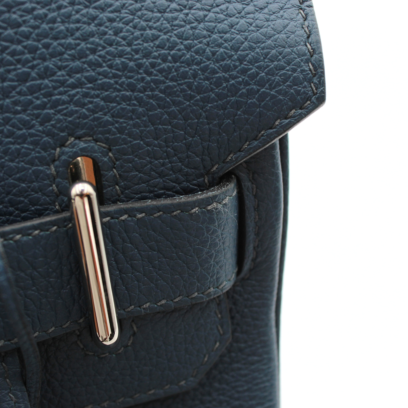 Hac a Dos PM Togo Blue De Prusse Crossbody Bag