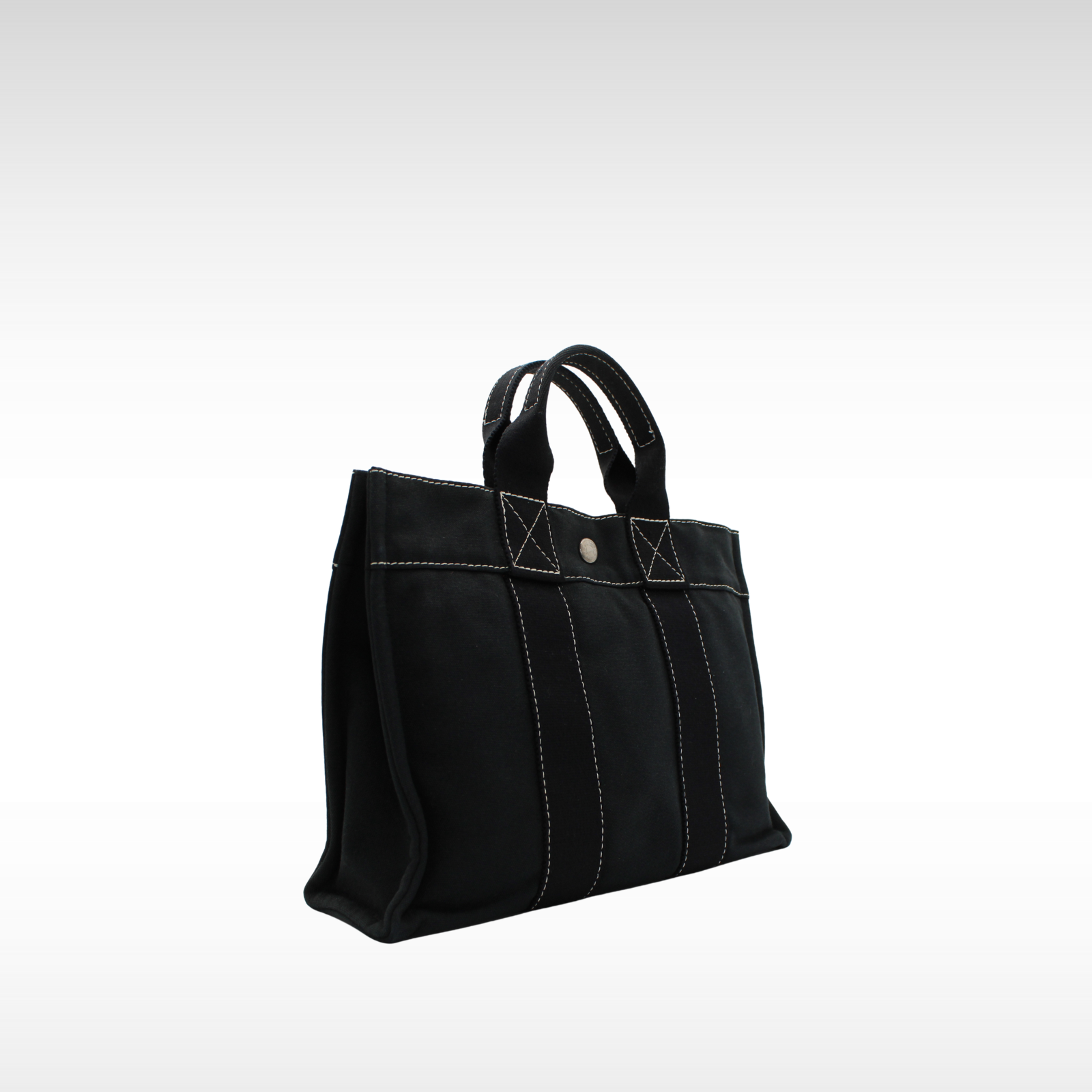 Deauville PM Canvas Black Tote bag