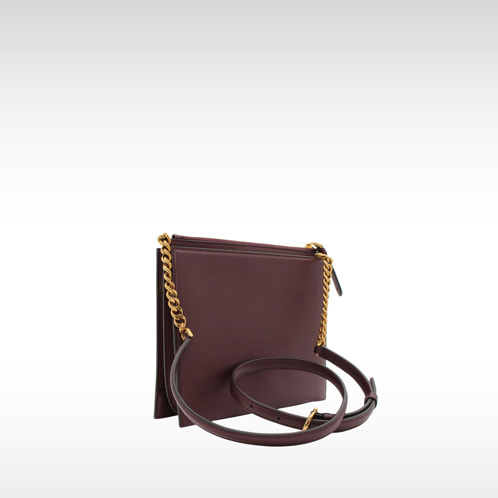 Gancini Calf Burgundy Crossbody Bag